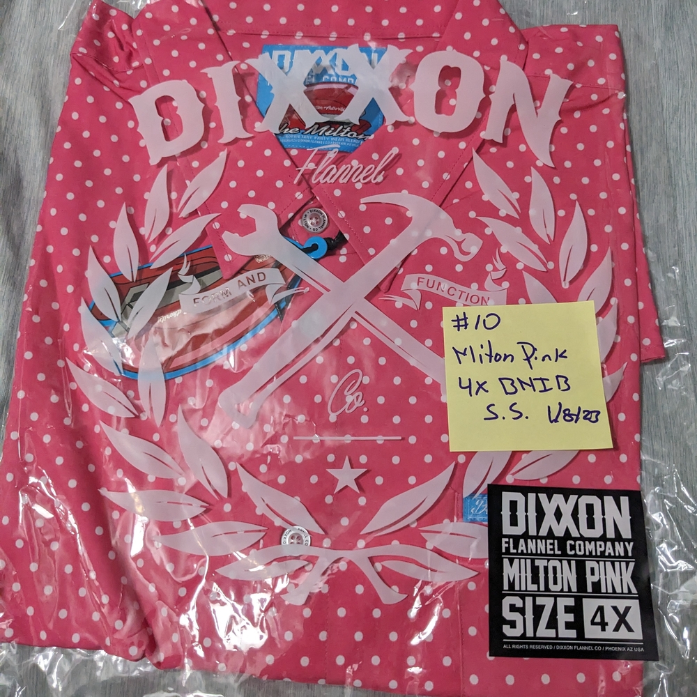 Dixxon Milton Pink Flannel Shirt
